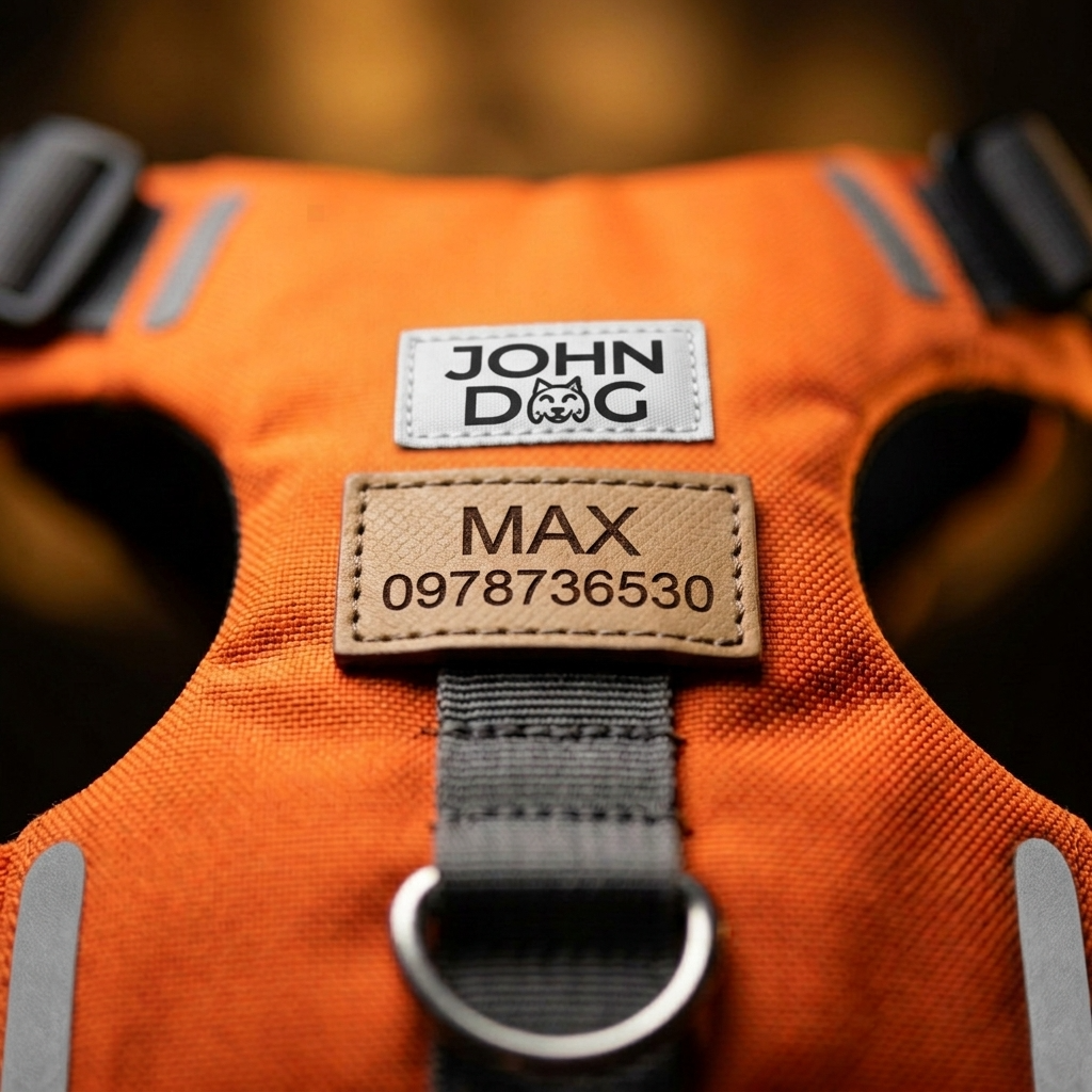 Arnes Explorer Johndog color Naranja vista frontal Identificacion