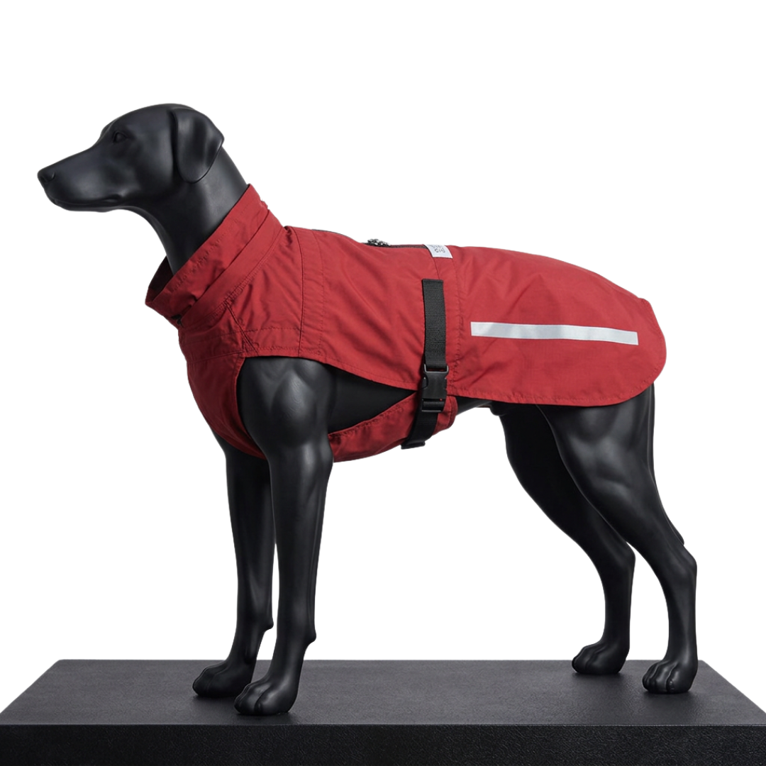 Chubasquero AguaCero Johndog color ROJO vista LATERAL producto principal maniqui