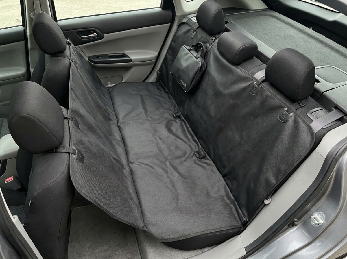 Cobertor Impermeable de auto Johndog color negro tres piezas producto principal