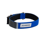 Collar Confort Johndog color Azul Eléctrico Gris  2,5cm producto principal