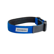 Collar Confort Johndog color Azul Eléctrico Gris 3cm producto principal