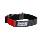 Collar Confort Johndog color Gris Rojo 3cm producto principal
