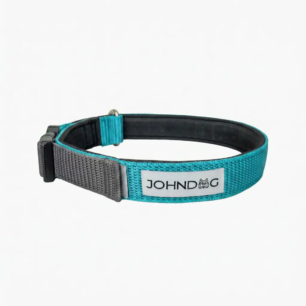 Collar Confort Johndog color Turquesa gris producto principal