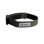 Collar Confort Johndog color Verde Oliva Gris  2,5cm producto principal