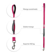 Correa Confort Johndog color Fucsia Gris producto principal