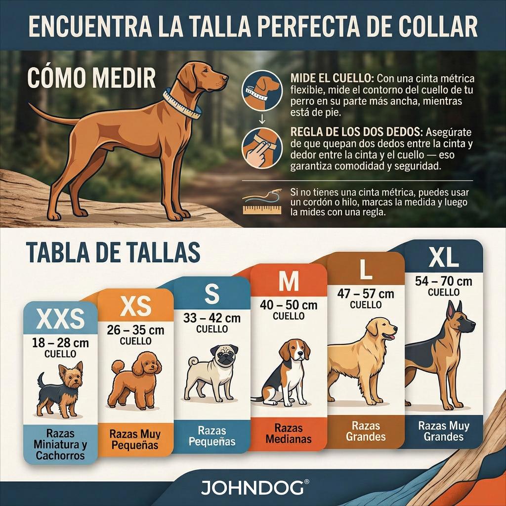 Tallas para perros Collar Johndog 
